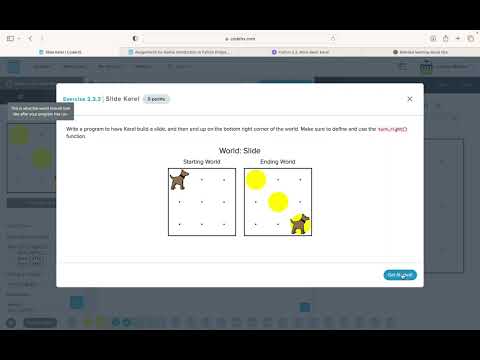 Codehs Python 2.3 Video Tutorial:  Karel Can't Turn Right