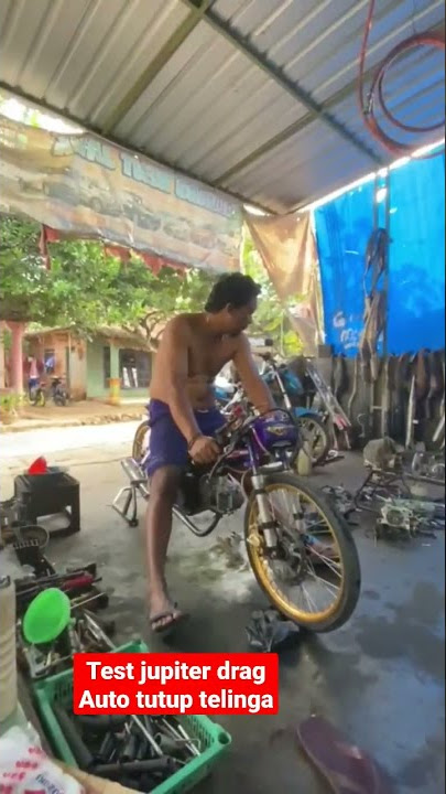 Manasin mesin jupiter drag auto tutup kuping suara menggelegar#shorts