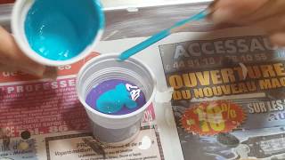 Technique acrylique pouring en français