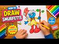How to Draw Smurfette 💙 Easy Step-by-Step Tutorial I