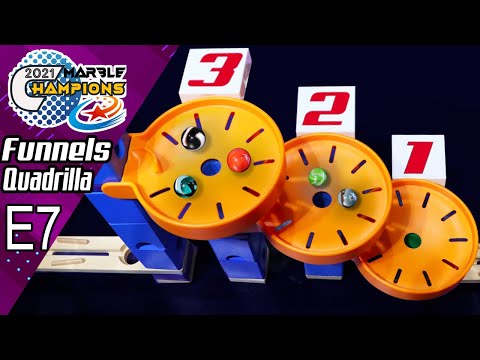 Marble Champions ┆ E7 Funnels Quadrilla ┆ by Fubeca's Marble Runs