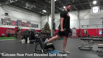 Suitcase Rear Foot Elevated Split Squat