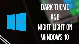 How to activate Dark Themes & Night Light on Windows 10. screenshot 4