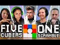 5 Cubers Explain 1 Scramble - From a Beginner to a Pro