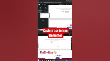How to add custom CSS in wordpress elementor|| way to add css in #Elementor #WordPress ‎⁨@Elementor⁩