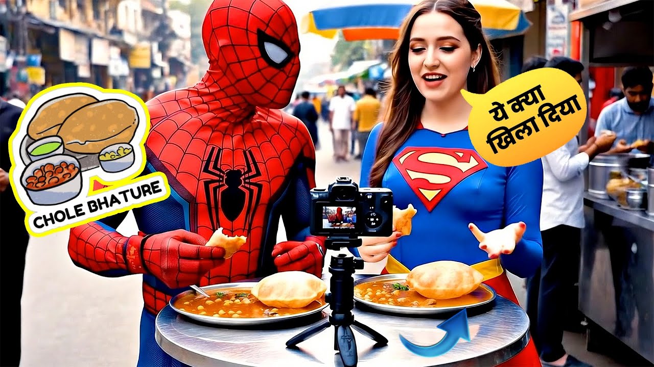 Spiderman ka Panga ho gaya 😲 I Part 1 I Supergirl ke chakkar me logo ne bahut mara I Spiderman Vlog