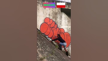 Wait a sec!💥Throw up ✨Action from Poland 🇵🇱#graffiti #graffitiart #spraypaint #spray #throwups