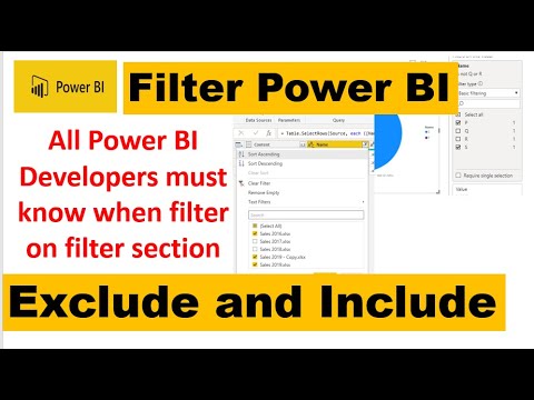 Power BI FIlter Exclude Include values | Power BI Filters #PowerBI ...