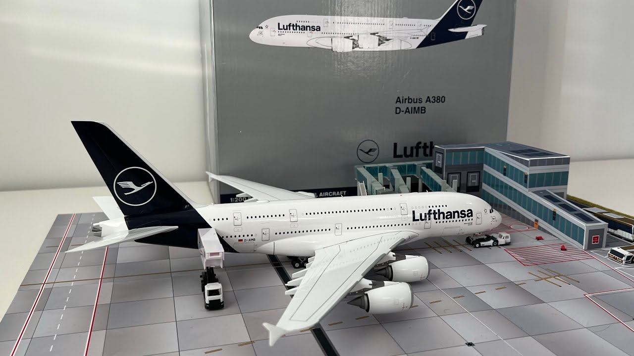 Lufthansa A380, 1:200 Diecast model | Unboxing | Gemini Jets 1:200 ...