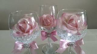 My very own 'Floating Wine Glass'  Centerpieces with wine glasses, Tea  cups diy, Glass crafts diy