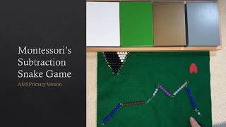 Montessori's Subtraction Snake Game (AMI Primary Version): The Disappearing Snake! screenshot 4