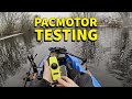 Testing the Pacmotor and Inexpensive Aliexpress Dry Suit in Cold Weather on the Kayak