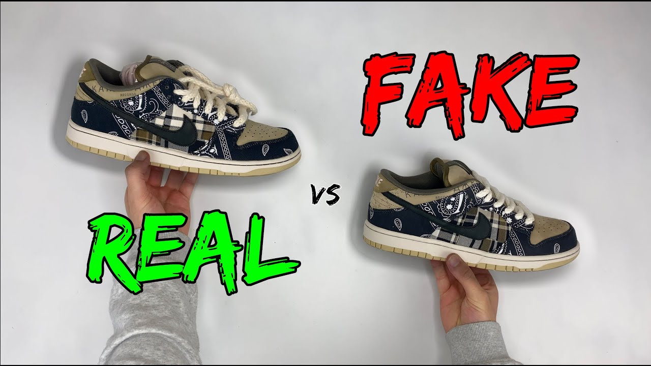 REAL VS FAKE! TRAVIS SCOTT X NIKE SB 