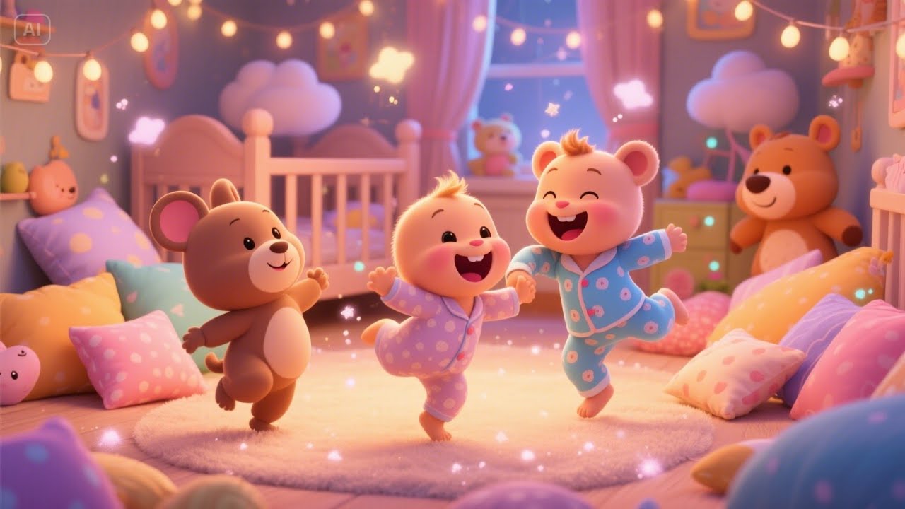 Magic Pajama Party | Cozy Bedtime Song for Toddlers | Imaginative Sleepover Rhyme for Kids