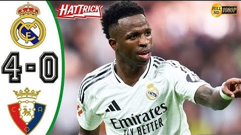 extended highlights Real Madrid 4:0 Osasuna goals full HD
