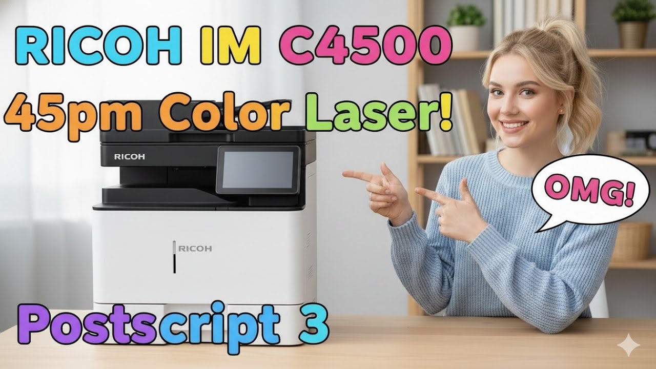 RICOH IM C4500 Multifunction Color Copier 45ppm Laser Printer with ...