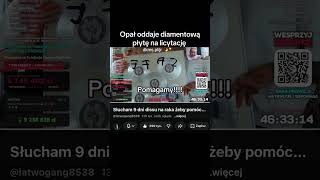 Opał przekazuje diamentową płytę na licytację #dlaciebie #polskirap #opal #gibbs