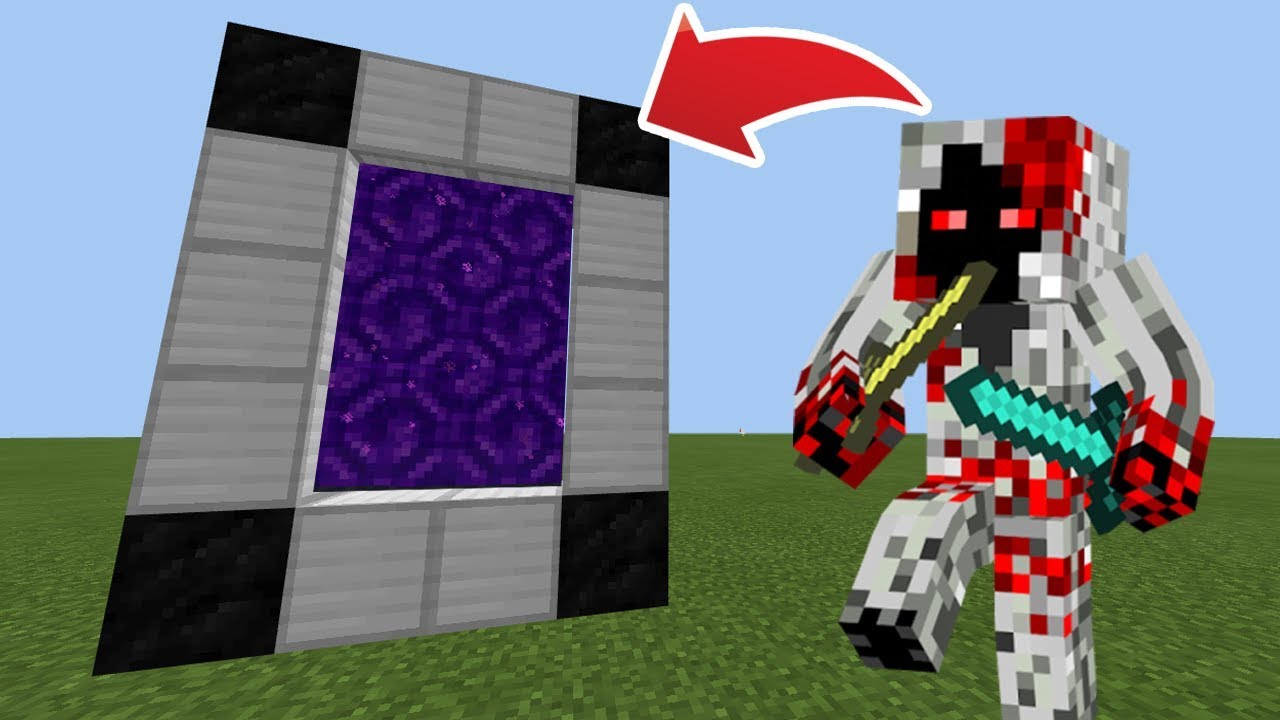 How To Make A Portal To The Entity 303 Dimension In Mcpe Minecraft Pe Youtube
