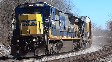 CSX 7645 & 8338 on Q217 in Shenandoah Junction