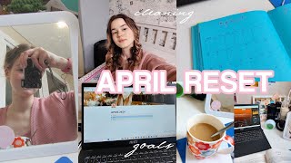 APRIL RESET: cleaning, setting goals & study