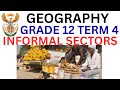 Geography Grade 12 Informal Sectors Term 4 Preparations