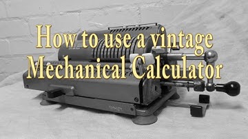 Mechanical Calculator - How to use a vintage adding machine