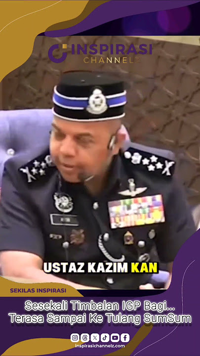 Tan Sri Timbalan Ketua Polis Negara Yg Berani Berkata Benar