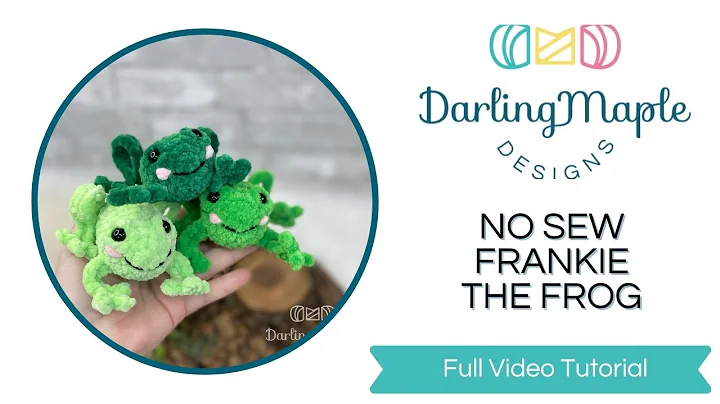 No Sew Frog Crochet Pattern - Frankie the Frog Free Crochet / Amigurumi / Full Video Tutorial