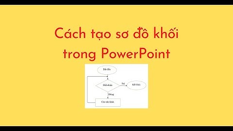 Cách tạo sơ đồ khối trong PowerPoint