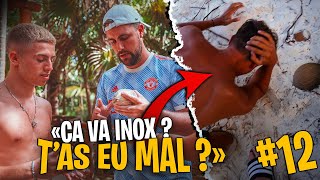 Inoxtag se prend une noix de coco sur la tête #12