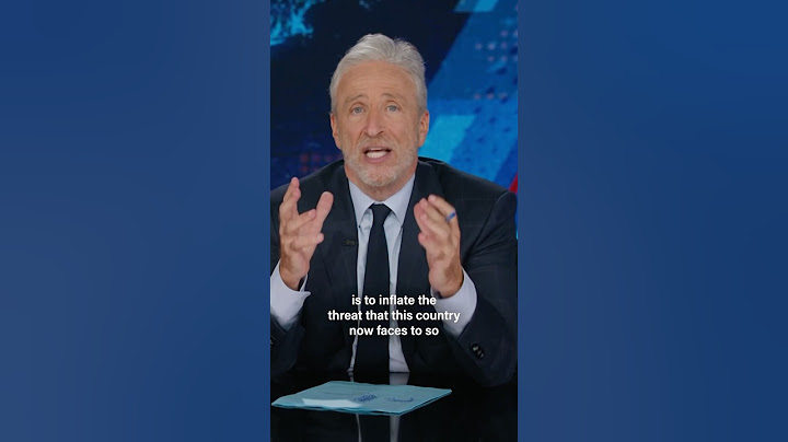 Jon Stewart: The MAGA mindset seems to be, "We didn't vote for foreign war; we voted for civil war."