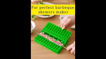 Barbecue Meat Skewer BBQ Skewer Box Skewer Tools Kebab Maker BBQ Gadget #smartkitchen #smarthome