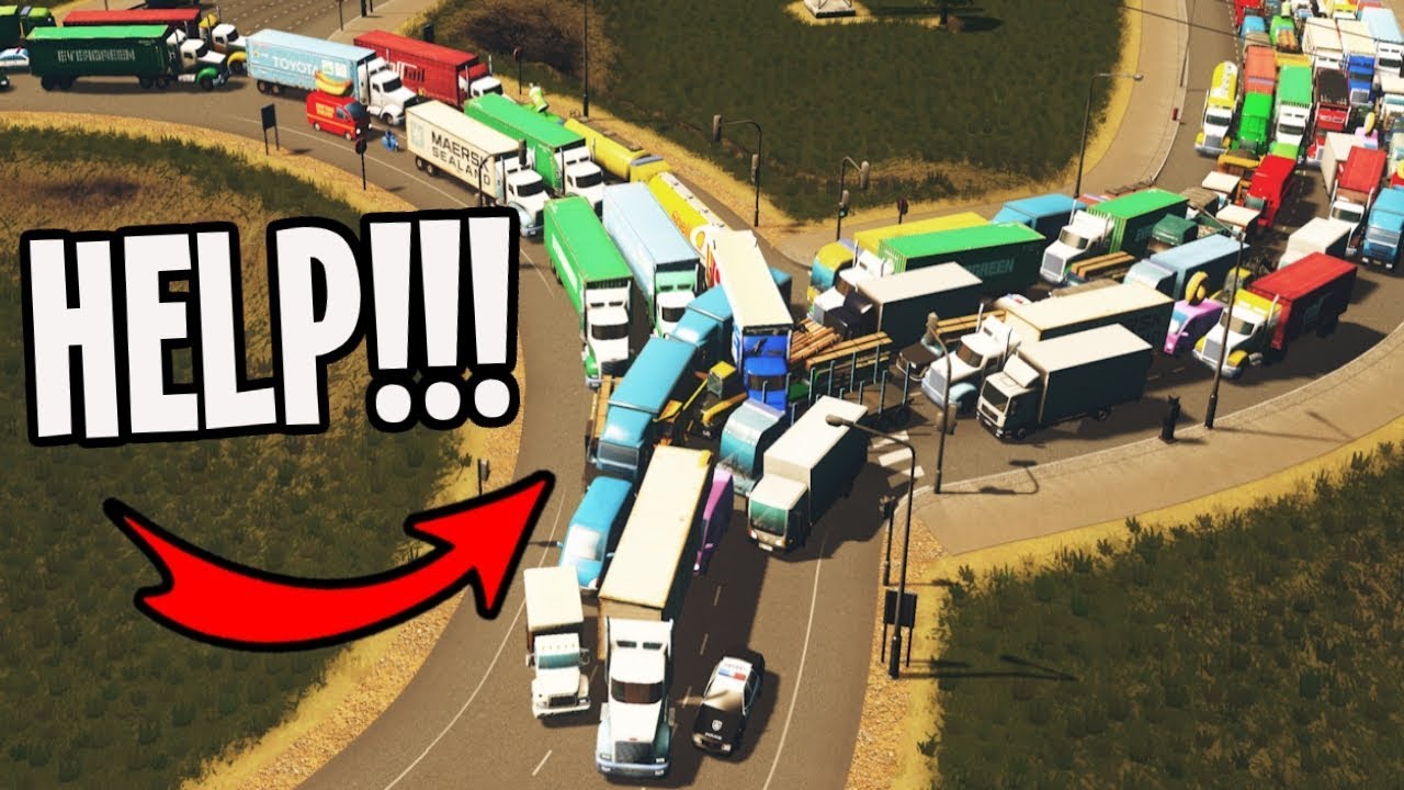 City has Roundabouts plus Horrendous Traffic...WHAT NOW??? Cities Skylines city planner interview questions