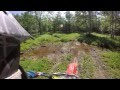 Cr125 trail ride + running from cop + riping ( Brap ) Gopro