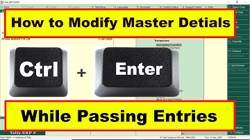 Tally.ERP9 Shortcut Special Keys Combination