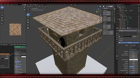 Time Lapse Video of an ancient Watch Tower - Roman style (Part II) | Built in Blender