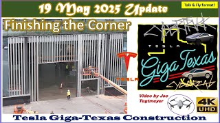 SW Opening Framed, Cortex 2 Steel 70%, Megapack #2 Assembly! 19 May 2025 Giga Texas Update (07:55AM)