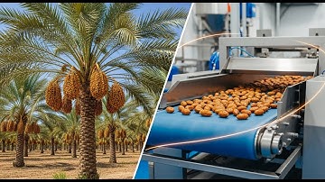 Inside Medjool Dates Farming & Factory | Amazing Powered Processing Technology