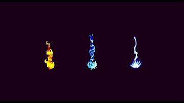 2Dエフェクト　炎・水・雷