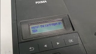 Fix Canon Printer Error 168A Install Cartridge Properly Clear Message Troubleshooting MX490 MX492