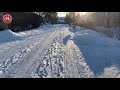 Bicycle Ride in the snow of Joensuu (Finland)