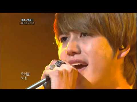 [HIT]불후의명곡2(Immortal Songs 2)-규현(Super Juinor) 가장무도회(7대전설 김완선편 최종우승)20110827 KBS