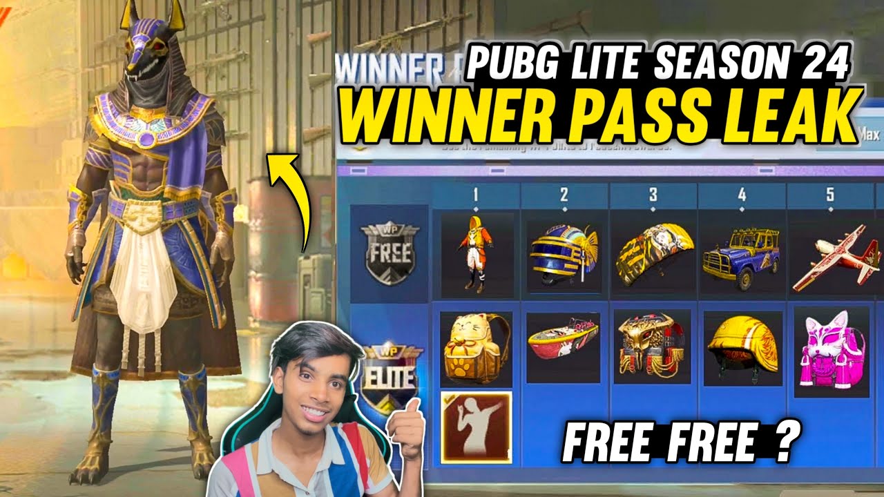 Pubg Mobile Lite Season 24 Winner Pass All Reward Leak Pubg Lite New Season Youtube