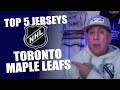 Ranking my top 5 nhl jerseys: toronto maple leafs.  FELIX … potvin. lol 