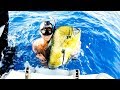 New Drone | Insane Day Deep Blue Water Spearfishing | Wahoo Catch And Cook - Ep 64