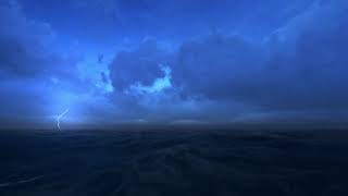 Stormy Ocean Sounds for Sleeping FAST Waves & Rolling Thunder