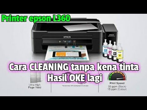  CARA  CLEANING PRINTER  EPSON L360 CARA  MEMBERSIHKAN  HEAD 