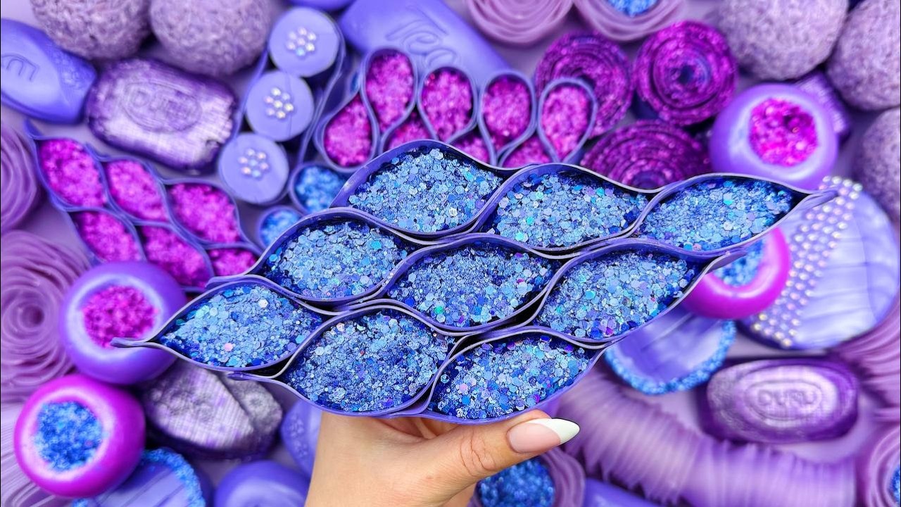 [ASMR] Sleep-Inducing Only Blue & Purple | Relaxing Brain Massage | ASMR Sounds (No Talking)