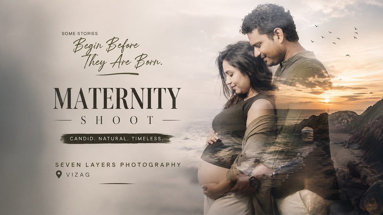 Outdoor Maternity Shoot at Totla konda & Beach, Vizag | Seven Layers Photography