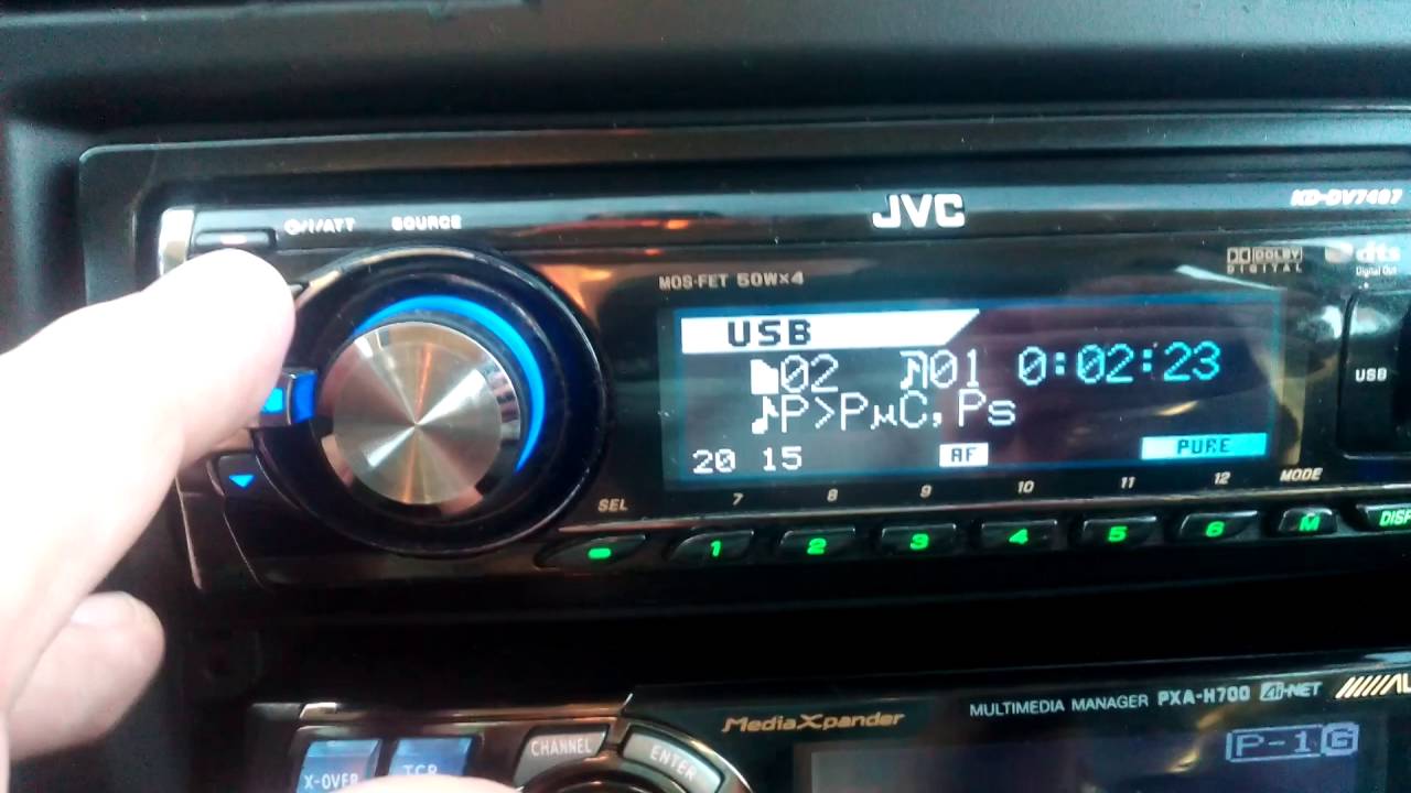 JVC KD-DV 7407 ALPINE PXA H700 RUX - YouTube